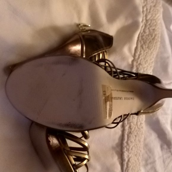 Chinese Laundry Gold Cage heels - Picture 6 of 9